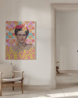 Canvas - Frida with flowers - Admen.dk