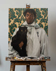 Canvas - Gentleman with Cat
