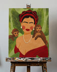 Canvas - Frida and Monkeys - Admen.dk