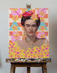 Canvas - Frida with flowers - Admen.dk