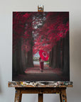 Canvas - Kimono in red - Admen.dk