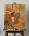 Canvas - Lady in Stripe - Admen.dk