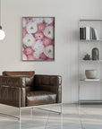 Plakat - Scattered ranunculus in muted pink I