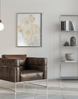 Plakat - Pacey bouquet in gold