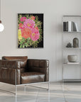 Plakat - Nanette floral art in bright colors
