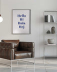 Plakat - Hello Different Languages