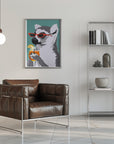 Poster - Jugdy Lemur with Drink