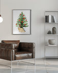 Poster - Cozy watercolor Christmas tree