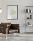 Poster - Gold lace snowflake (1)