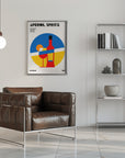 Poster - Aperol Spritz Cocktail Bauhaus Art Print