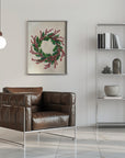 Plakat - Holly wreath