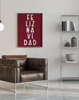 Plakat - Simple feliz Navidad