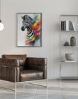 Poster - Colorful Zebra