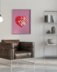 Plakat - Pixel heart