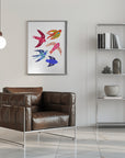 Plakat - Whimsical birds - Admen.dk