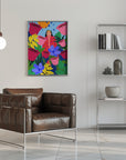 Plakat - Woman in Flower Garden