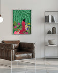 Plakat - Din 74 Girl At Her Garden - Admen.dk