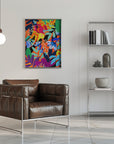 Plakat - Din 131 Abstract Floral - Admen.dk