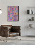 Plakat - Colorful digital grandma squares I