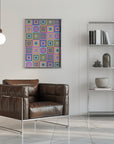 Poster - Colorful digital grandma squares II