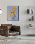 Plakat - Bouquet of orange California poppies