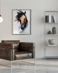 Poster - Horse Wild Tribal Illustration Art 02
