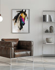 Poster - Horse Wild Tribal Illustration Art 01