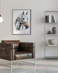 Poster - Horse Wild Tribal Illustration Art 03