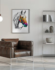 Poster - Horse Wild Tribal Illustration Art 04