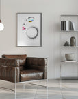 Plakat - Woman Face Beautiful Illustration Art 01