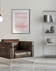 Plakat - Abstract Blush Stripes