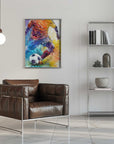 Plakat - Vibrant Soccer Action
