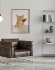 Plakat - Ginger Cat with Espresso Martini Cocktail