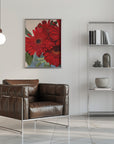 Poster - Red Gerbera Daisy Detail 3