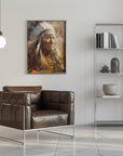 Plakat - Indian American Art Illustration Wallart 001