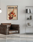 Poster - Babes of Bourbon Vol 13 Rum Drinking Pinup Girl Art