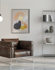 Poster - Organic Bold Shapes Brown Orange