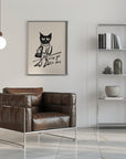 Poster - Cat shopping humor