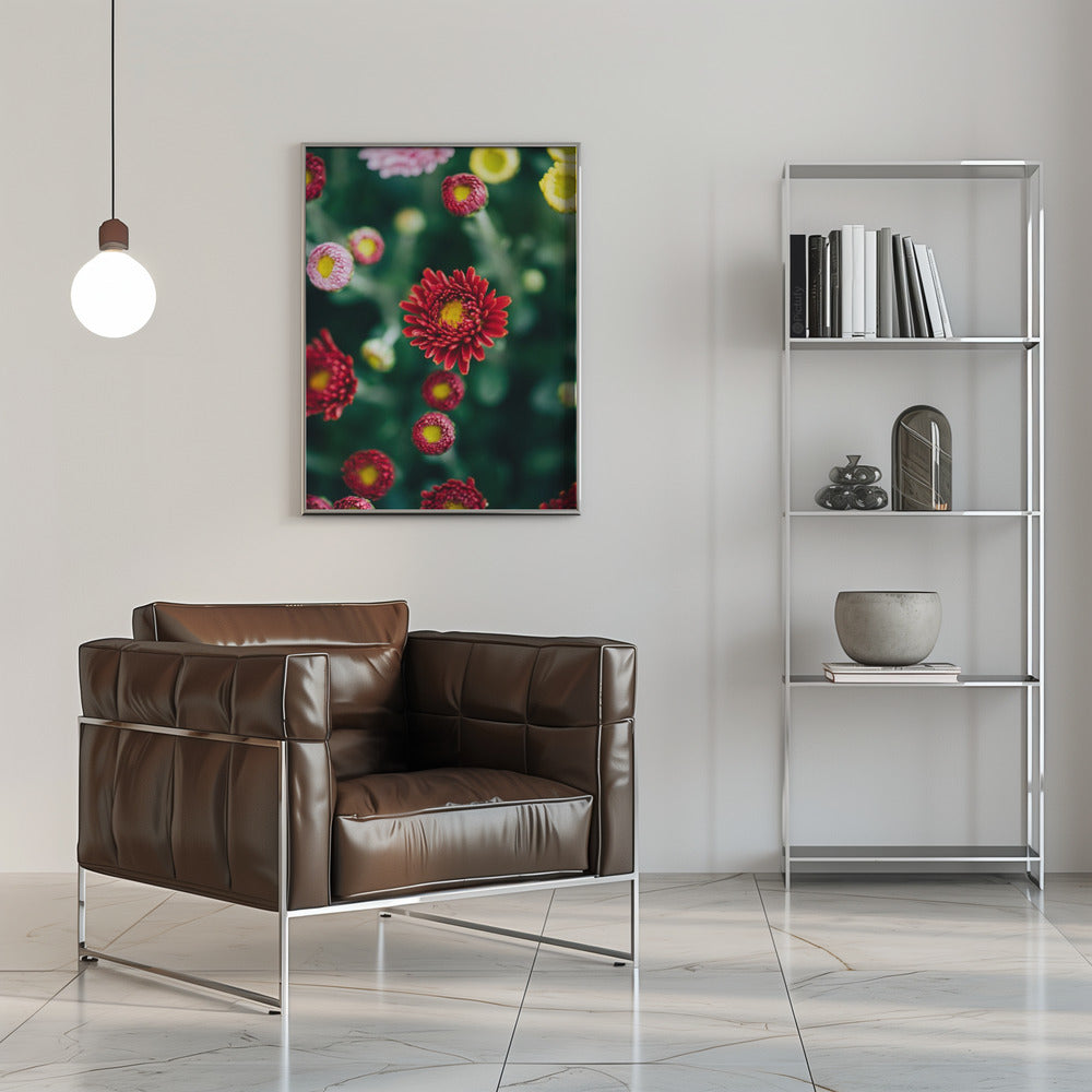 Plakat - Red Flowers 28 - Admen.dk
