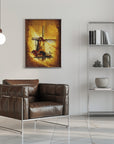 Plakat - Windmill - Sepia Illustration 66