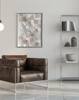 Poster - Abstract Brown Cubes
