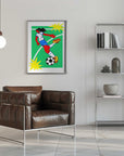 Plakat - Dynamic Soccer Kick