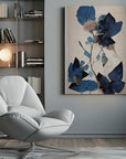 Canvas - Blue Dry Flowers - Admen.dk