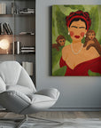 Canvas - Frida and Monkeys - Admen.dk