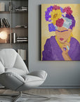 Canvas - Frida and flowers - Admen.dk
