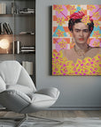Canvas - Frida with flowers - Admen.dk