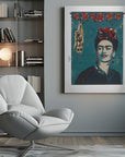 Canvas - Frida with Monkey - Admen.dk