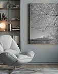 Canvas - Charming view of Mount Fuji with cherry blossoms - Admen.dk