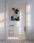 Canvas - Blue Dry Flowers - Admen.dk