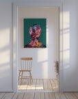 Canvas - Frida floral silhouette portrait - Admen.dk